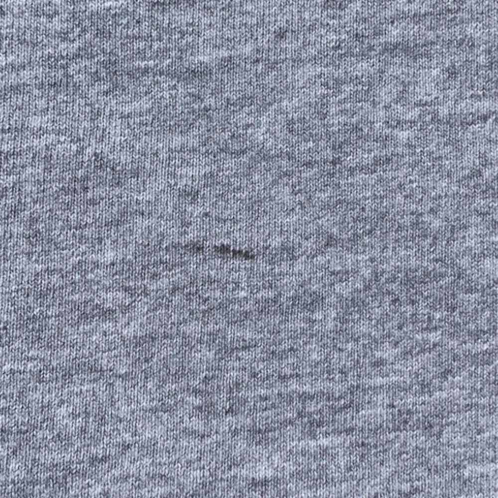 Vtg 90s Nike Mini Swoosh Mock Neck Long Sleeve Shirt L USA Made Grey Distressed - Picture 7 of 9